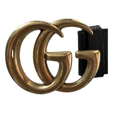 Gucci Gg Buckle leather belt