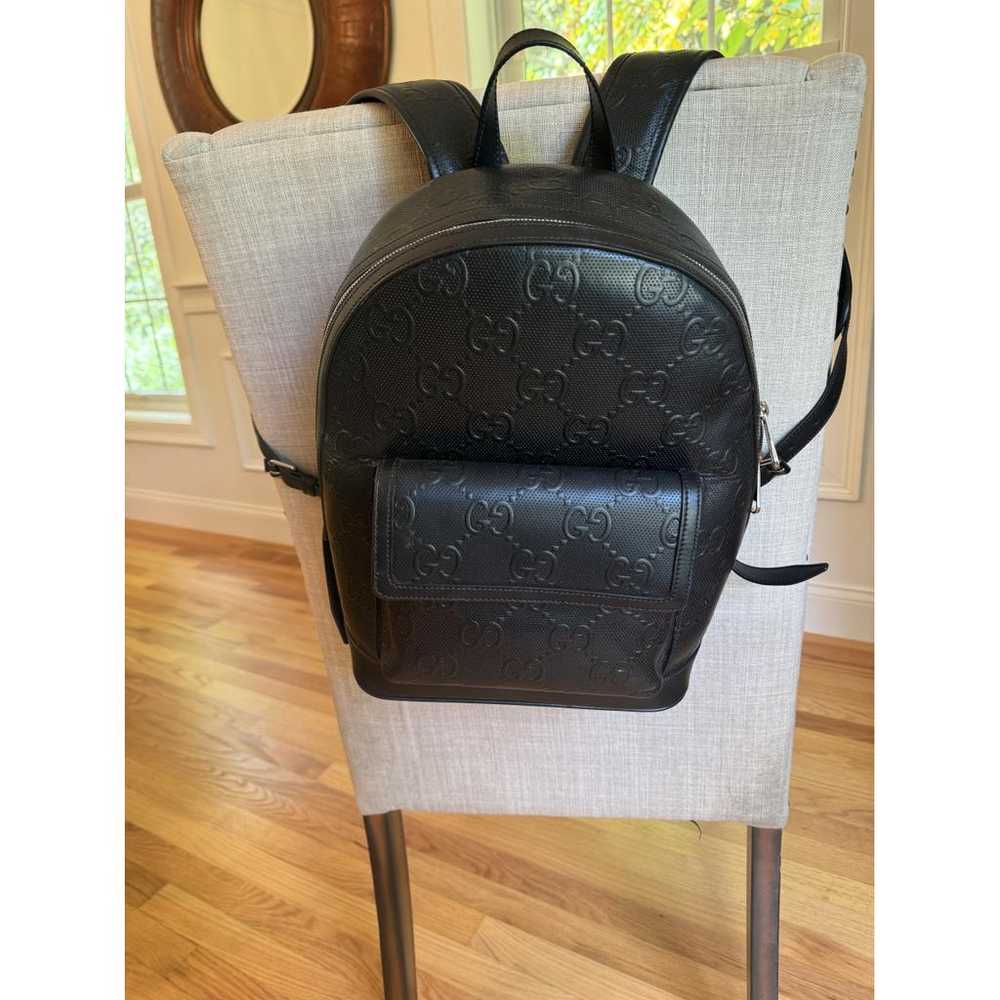 Gucci Leather backpack - image 2