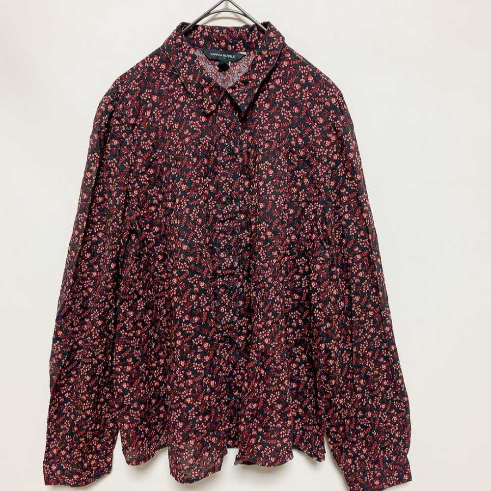 【Banana Republic】Tiered Gathered Long Sleeve Blou… - image 2