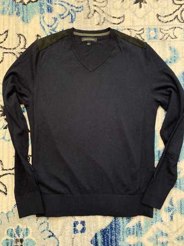 Banana Republic Shoulder Patch V-Neck Sweater