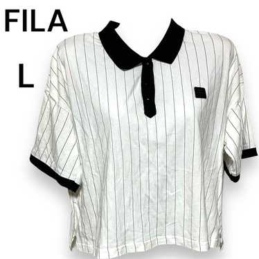 FILA polo shirt, white, size L.