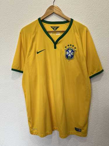 Nike × Soccer Jersey #10 Nike Brazil 2014 Home Kit