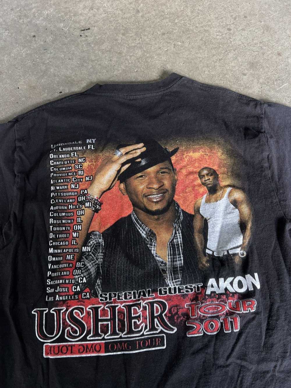 Band Tees × Tour Tee × Vintage Usher 2011 OMG Tou… - image 4