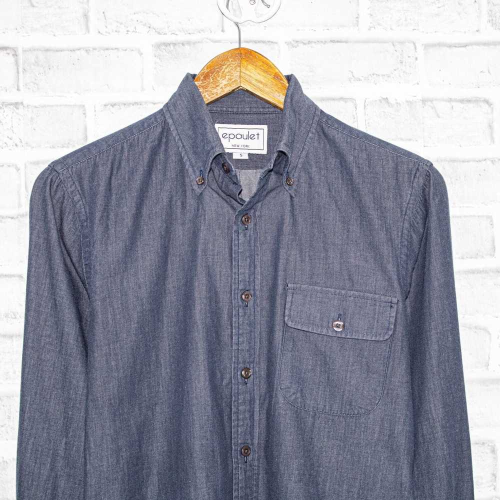 Epaulet Epaulet New York indigo blue Button down … - image 4