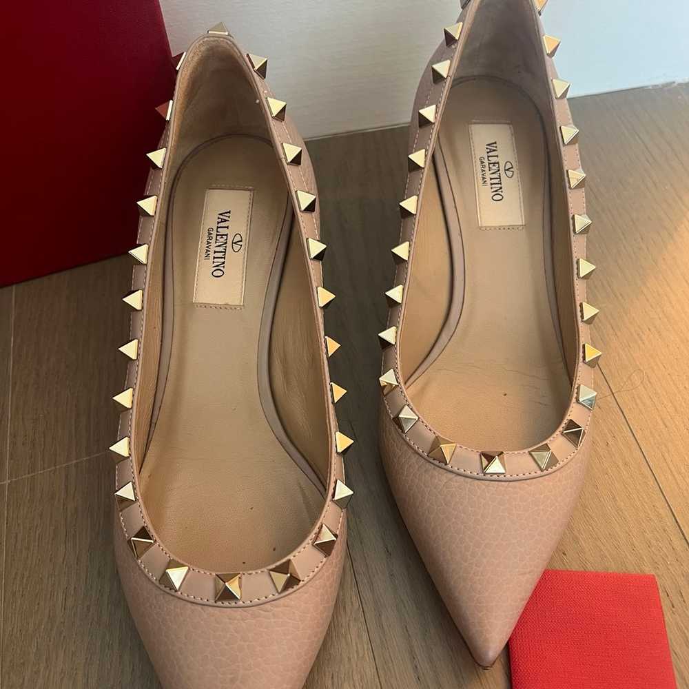 Valentino Rockstud kitten heel flats - image 2