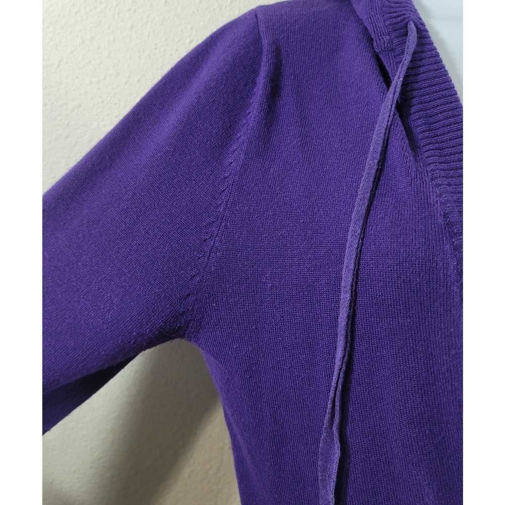 Rue 21 Rue 21 Purple Deep V Neck Drawstring Hoodi… - image 2