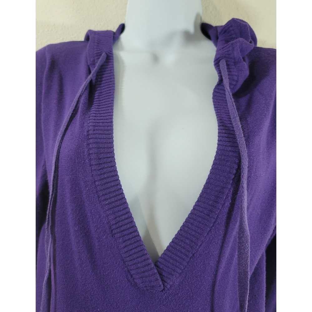 Rue 21 Rue 21 Purple Deep V Neck Drawstring Hoodi… - image 6