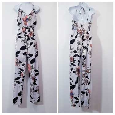 Leith Floral Midriff Jumpsuit - image 1