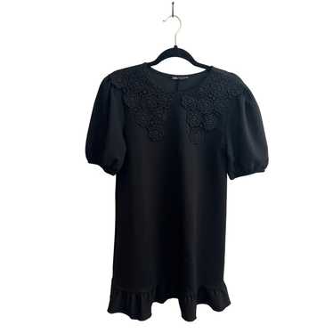 Zara lace collar puff sleeve dress size S - image 1