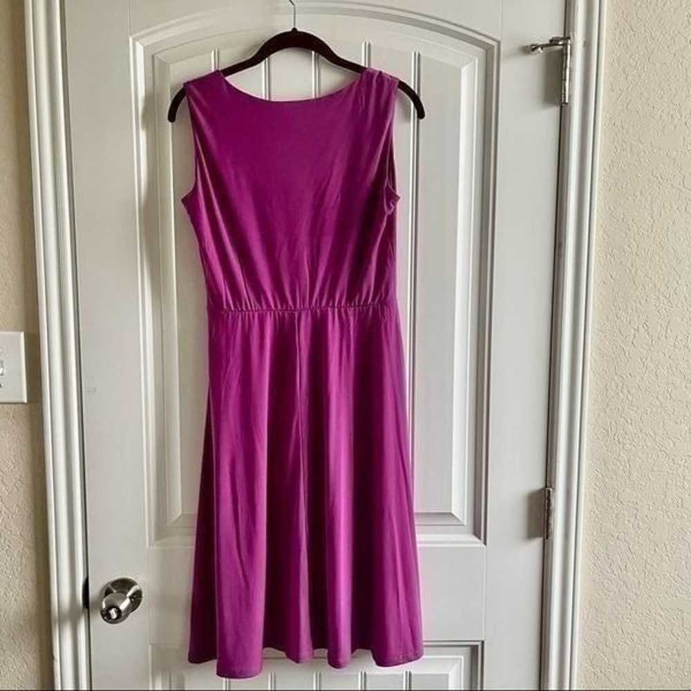 Tiana B. Fuchsia Sleeveless Surplice Midi Dress; … - image 2