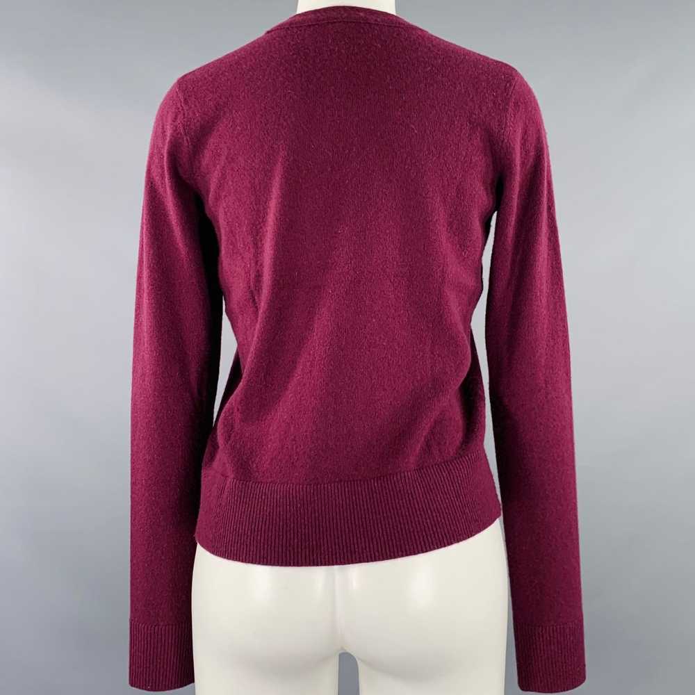 Vince Burgundy Cashmere Knit Crew Neck Pullover - image 3