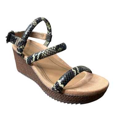 Vionic Vionic Shoes Kora Raffia Black Boa Platform