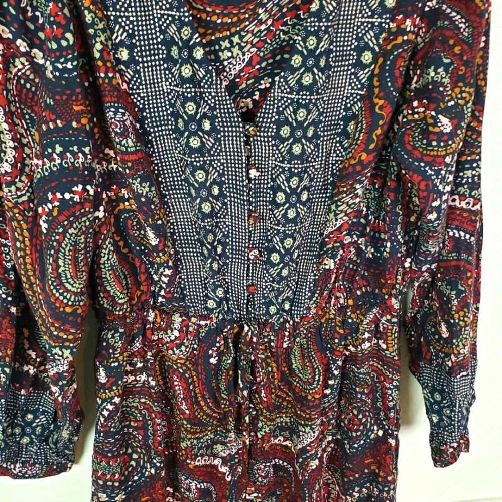 Women's Knox Rose Boho Gypsy Paisley Midi Button … - image 10