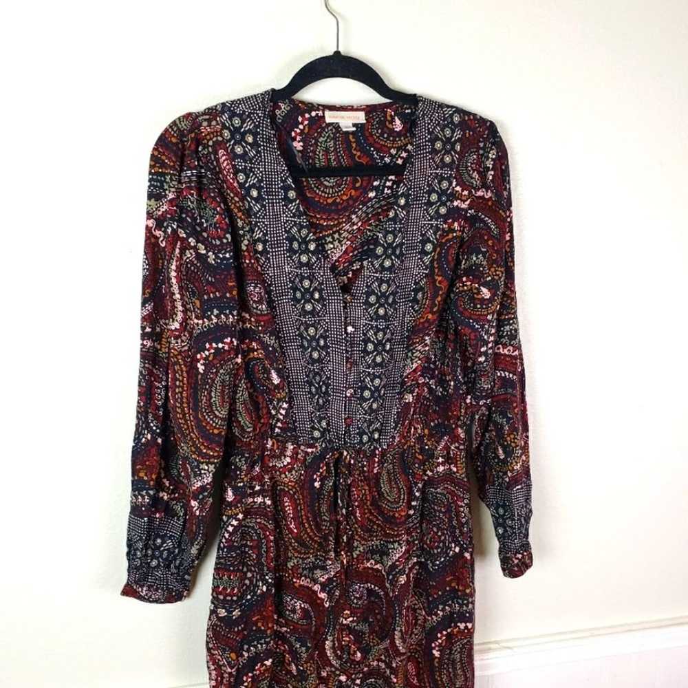 Women's Knox Rose Boho Gypsy Paisley Midi Button … - image 3