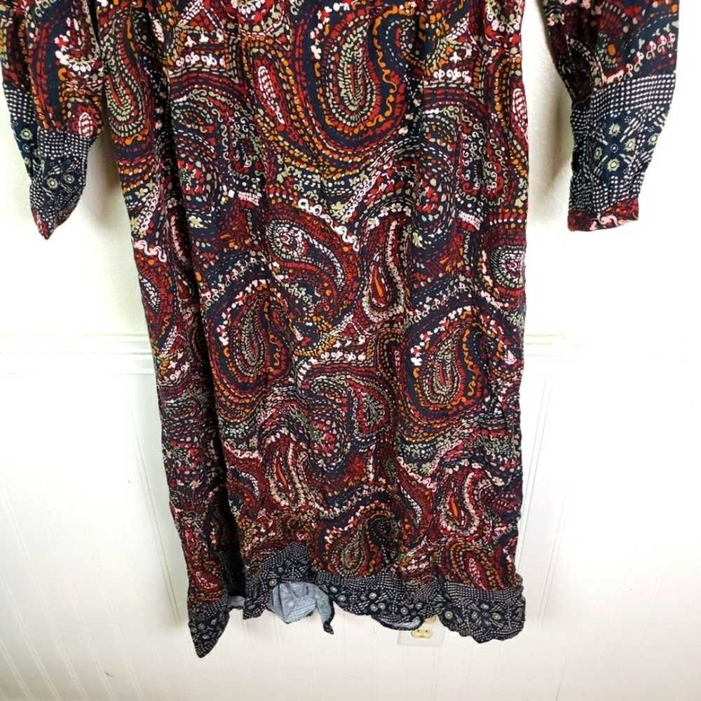 Women's Knox Rose Boho Gypsy Paisley Midi Button … - image 5