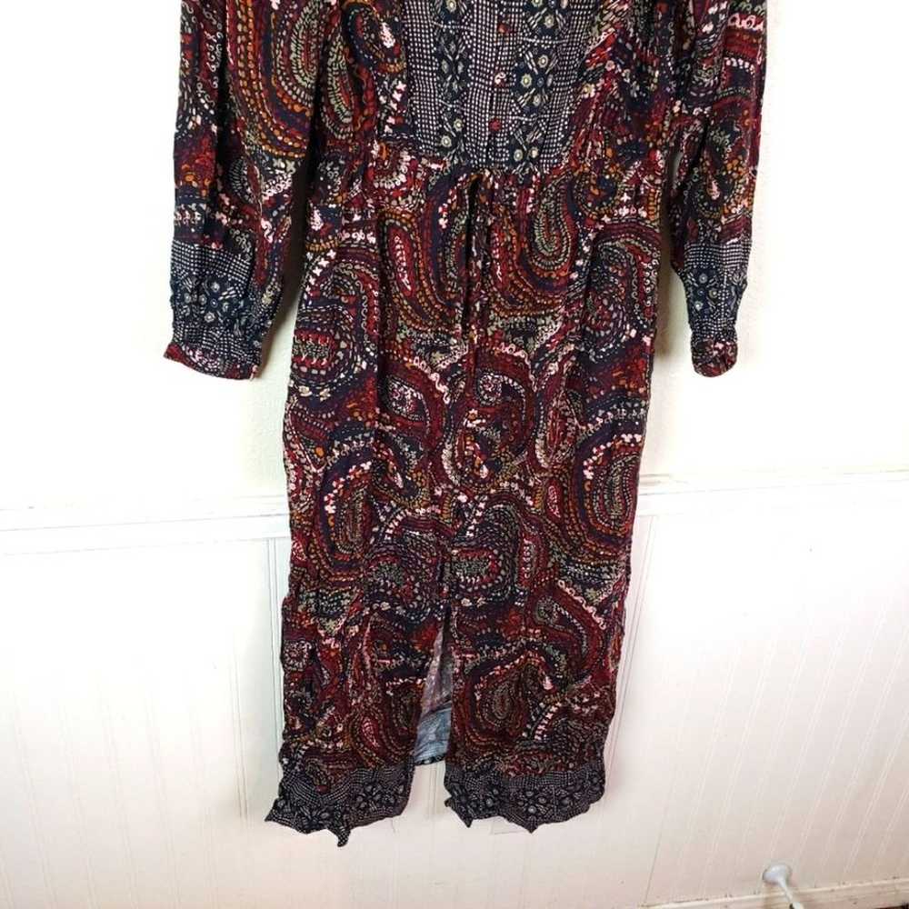 Women's Knox Rose Boho Gypsy Paisley Midi Button … - image 8