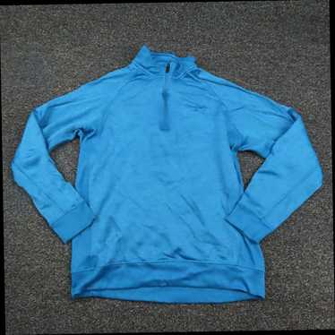 Under Armour ColdGear Breathable Blue 1/4 Zip Runn