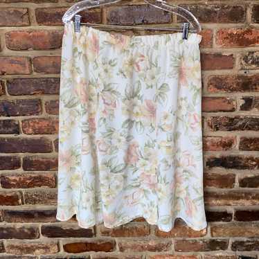 Other Sharon Anthony Vintage Cream Flower Pull-On 