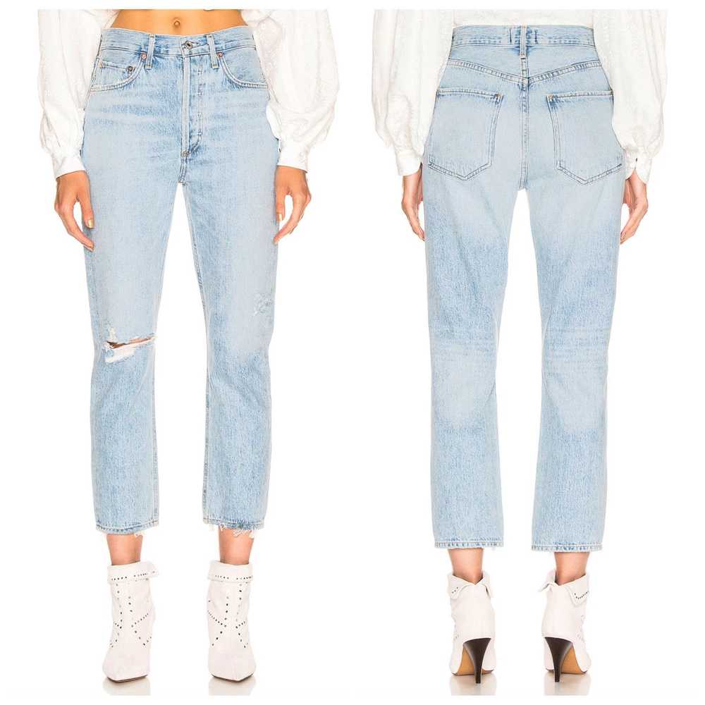 Agolde AGOLDE Riley High Rise Straight Crop Jean … - image 1