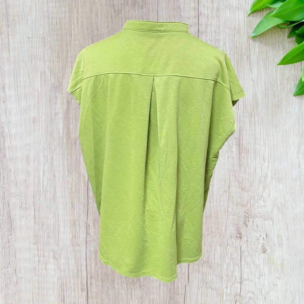 【Vintage】(L) Ladies Sleeveless Blouse Light Green - image 10