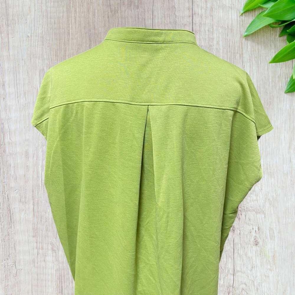 【Vintage】(L) Ladies Sleeveless Blouse Light Green - image 9