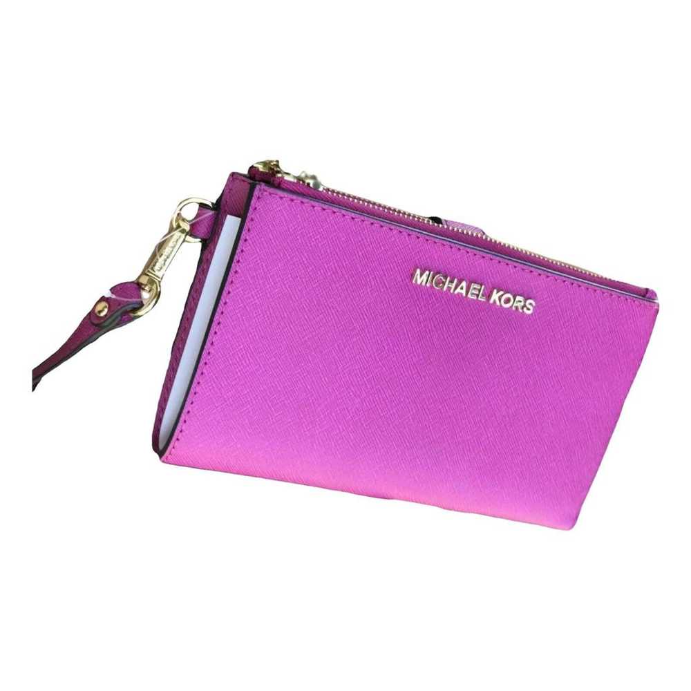 Michael Kors Jet Set leather clutch bag - image 1