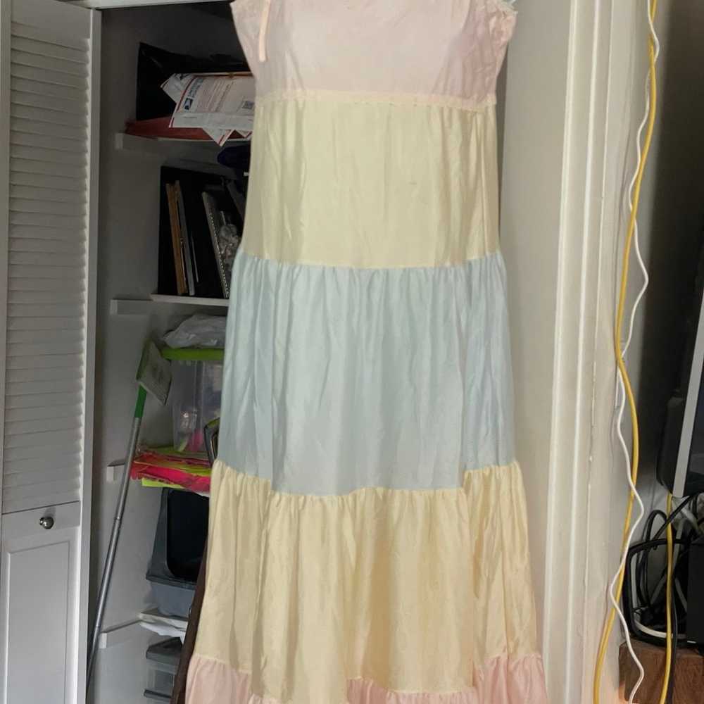 Pastel rainbow vintage camisole size medium - image 4