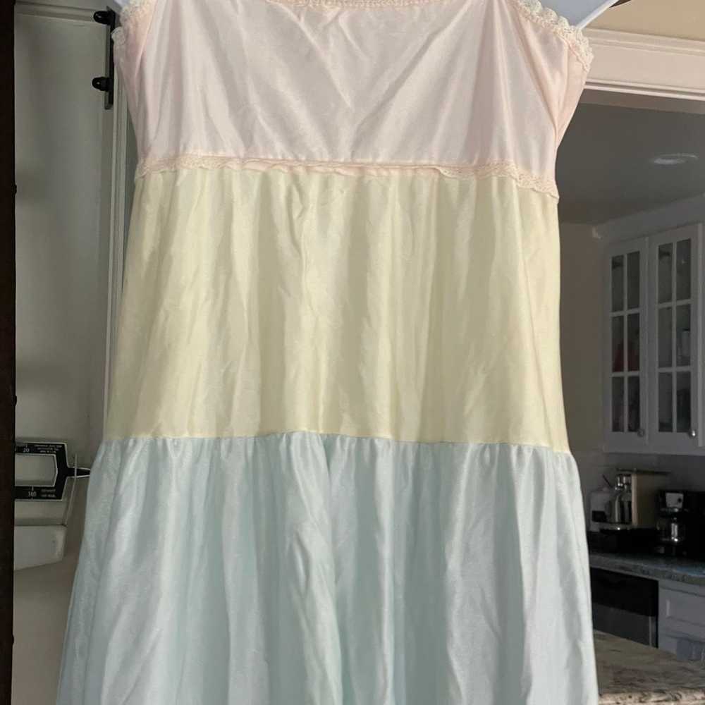 Pastel rainbow vintage camisole size medium - image 6