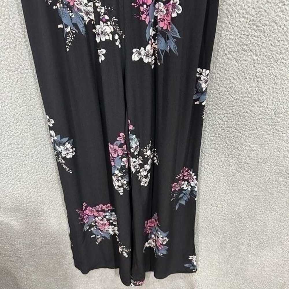 LOFT women jumpsuit womens small black floral sle… - image 5