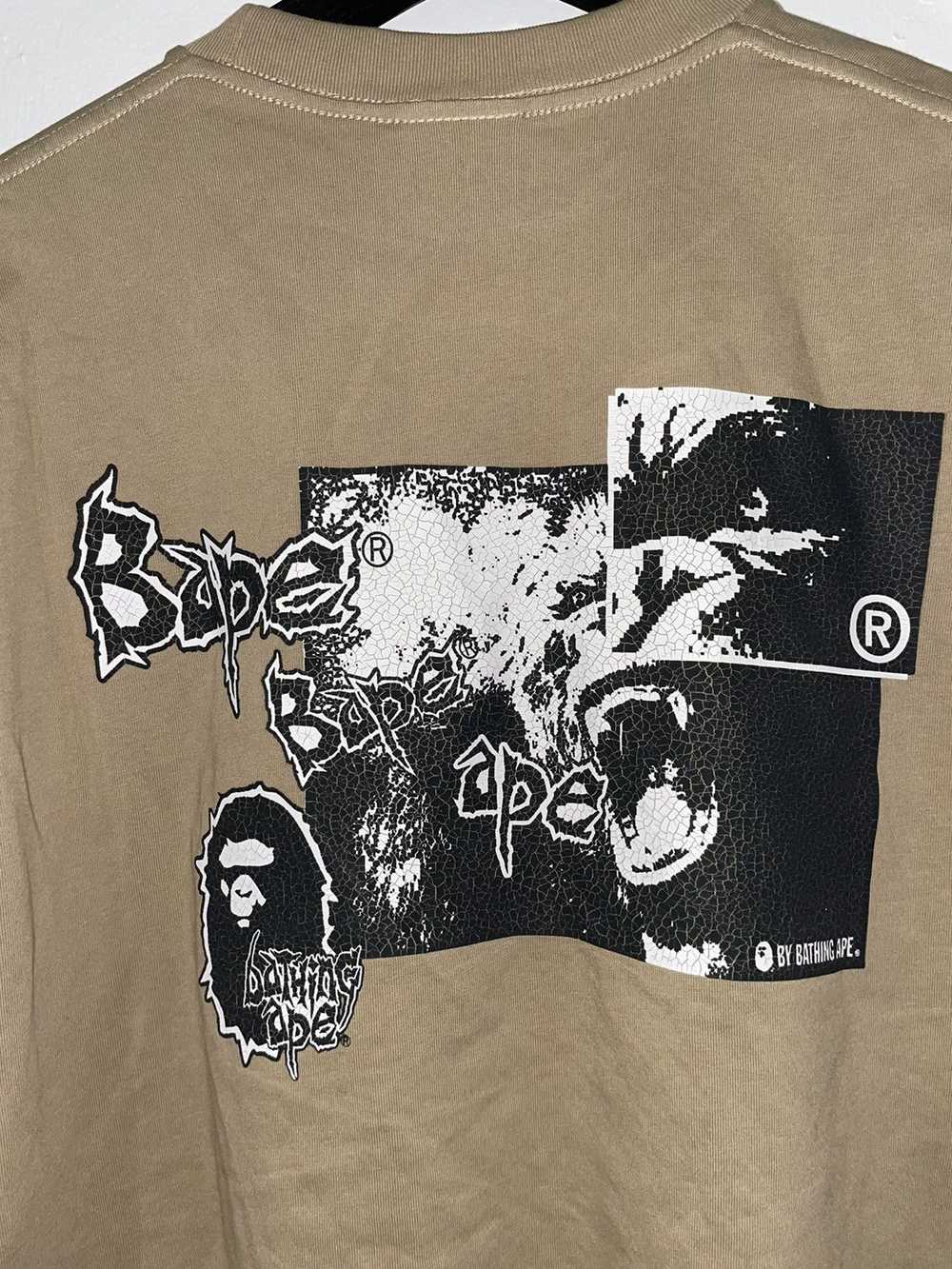 Bape Mad Ape Graphic Logo Relaxed Fit Tee - image 4