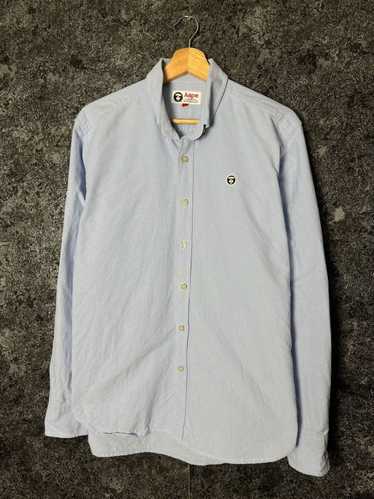 Aape × Bape Aape Chambray Button Up Shirt Small B… - image 1