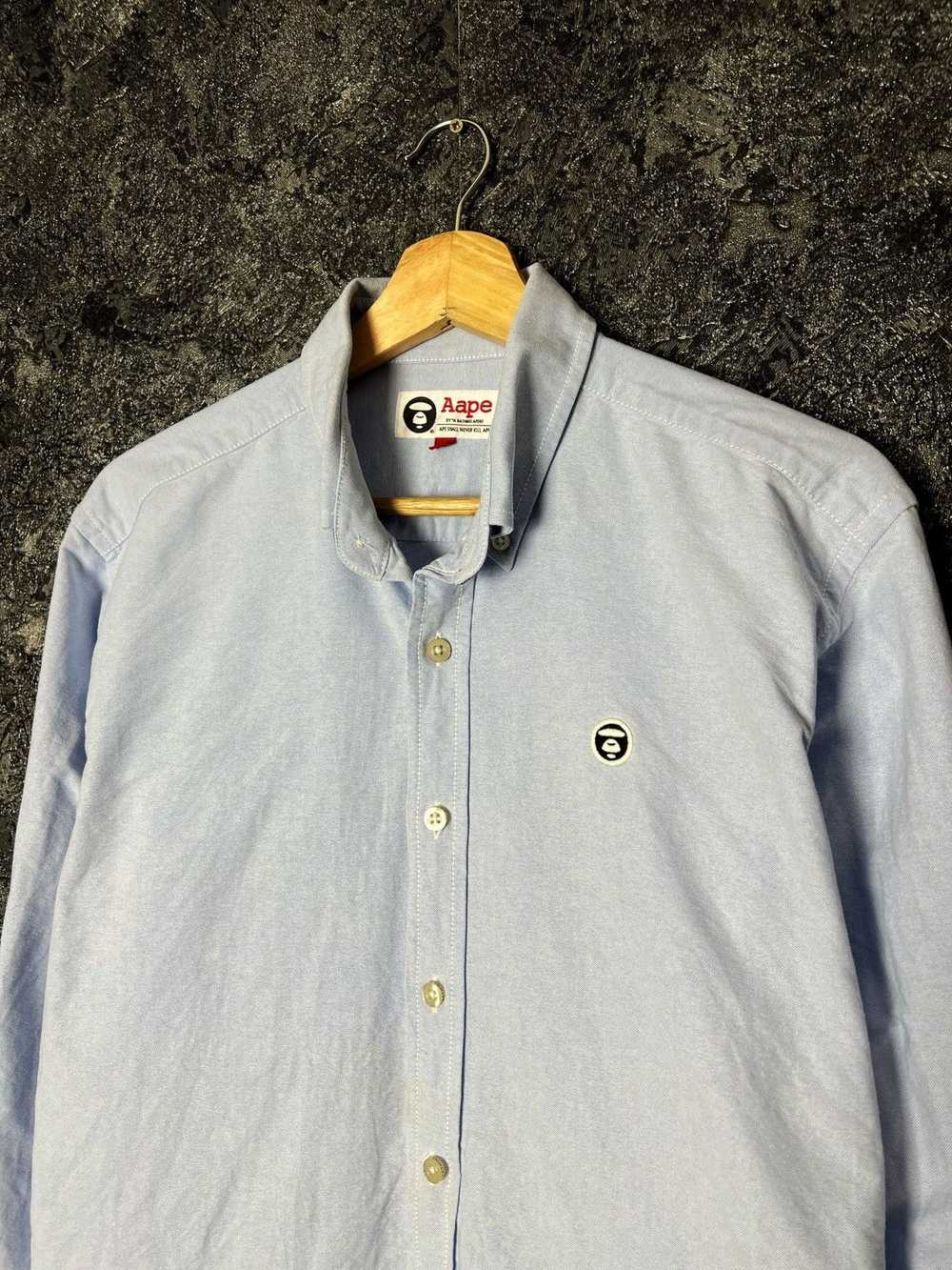 Aape × Bape Aape Chambray Button Up Shirt Small B… - image 2