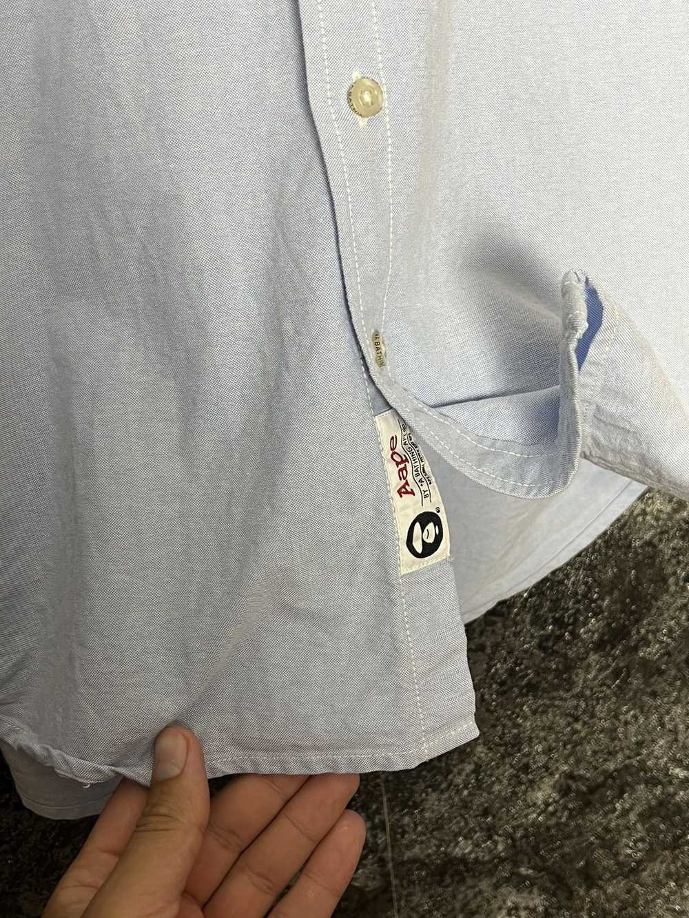 Aape × Bape Aape Chambray Button Up Shirt Small B… - image 4