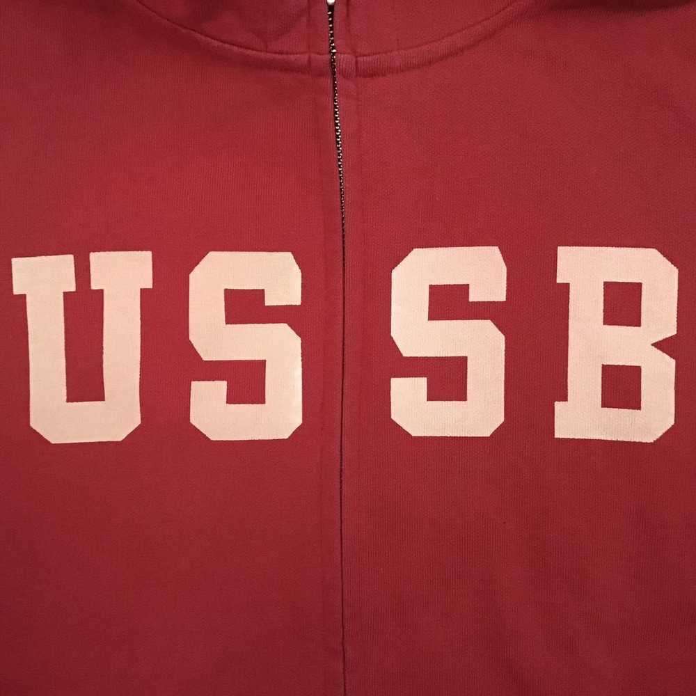 Bape × Nigo URSUS BAPE full zip hoodie red a bath… - image 3