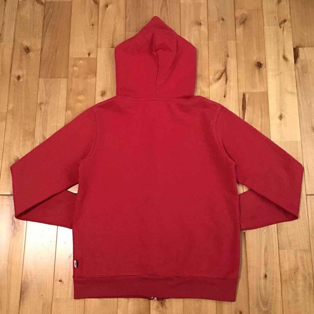 Bape × Nigo URSUS BAPE full zip hoodie red a bath… - image 4