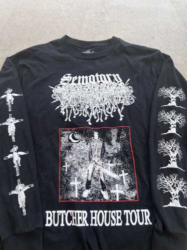 2023 Sematary Haunted Mound Butcher outlet House Tour Hoodie XL