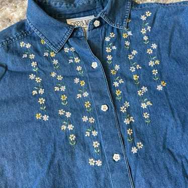 Vintage Floral Button Up - image 1