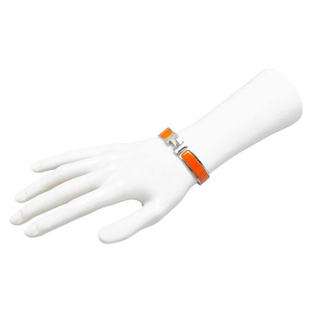 Hermes Hermes Hermes Click Clack H PM Bangle Silv… - image 6