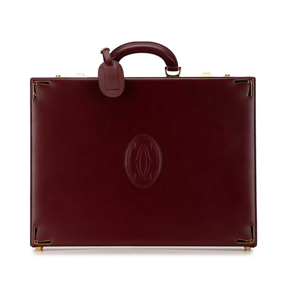 Red Cartier Leather Must de Cartier Business Bag - image 1