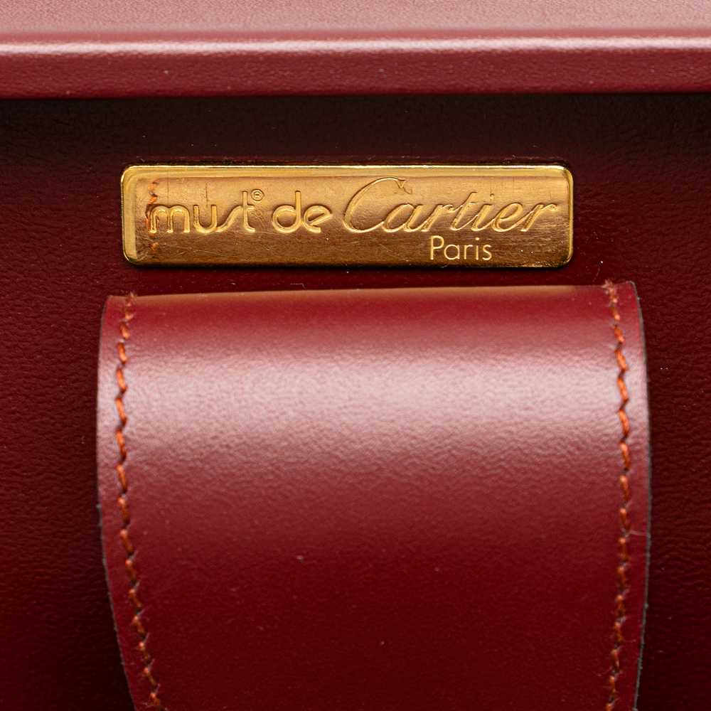 Red Cartier Leather Must de Cartier Business Bag - image 8