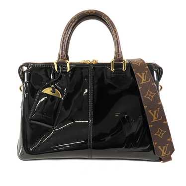 Black Louis Vuitton Vernis Miroir Tote Satchel