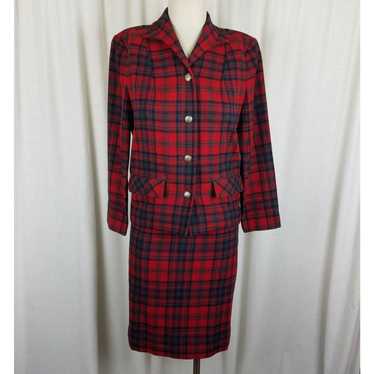 Pendleton Vtg Pendleton Calgary Wool Plaid Blazer… - image 1