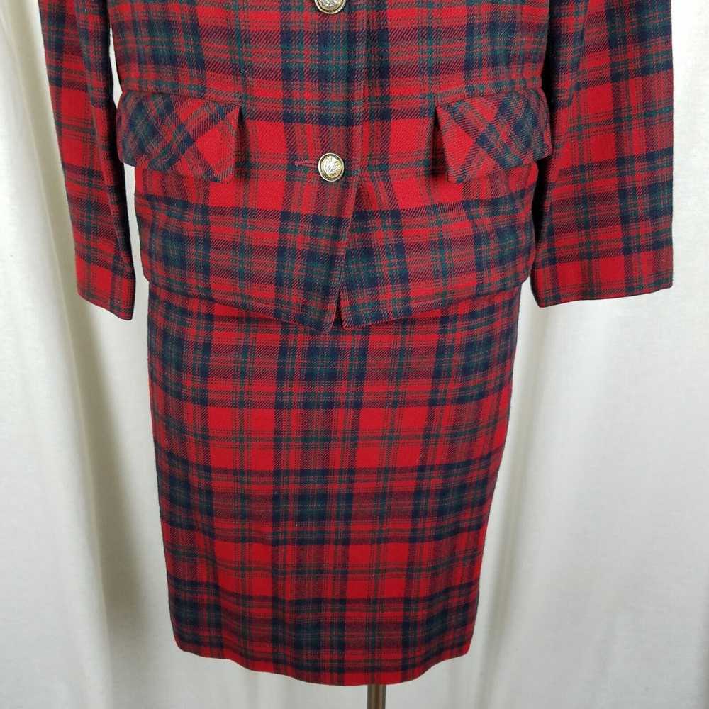 Pendleton Vtg Pendleton Calgary Wool Plaid Blazer… - image 5