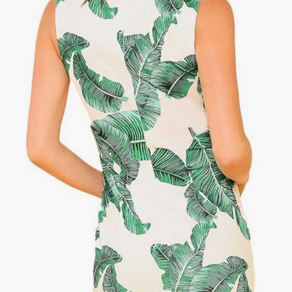 Tropical Palm Leaf Printed Dress size small - image 3