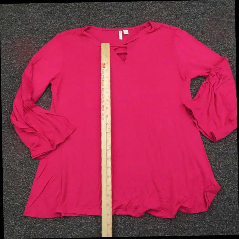 Vintage Small Pink Flared Long Sleeve Casual Ladi… - image 4