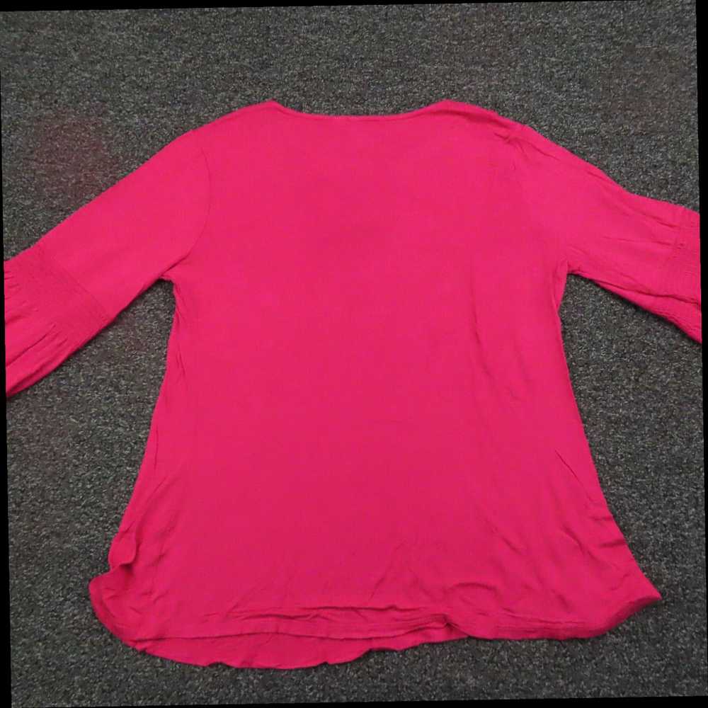 Vintage Small Pink Flared Long Sleeve Casual Ladi… - image 6