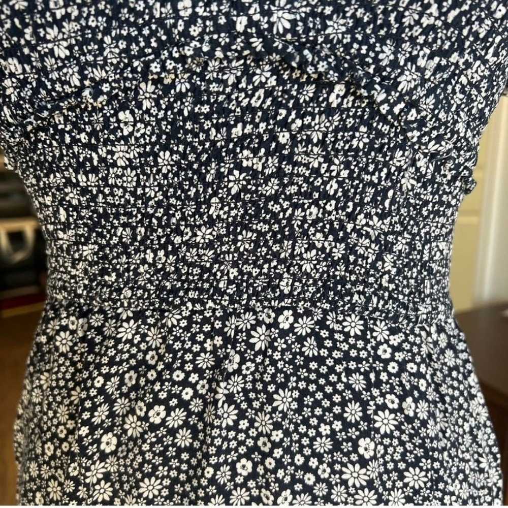 Abercrombie & Fitch navy blue ditsy floral midi d… - image 5