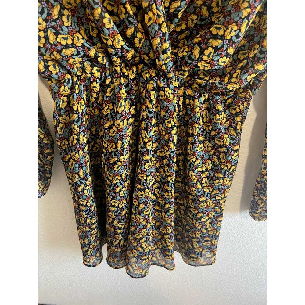 ZARA mini floral dress size M - image 4