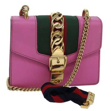 Gucci GUCCI Sylvie Web Sherry Line Mini Chain Bag… - image 1