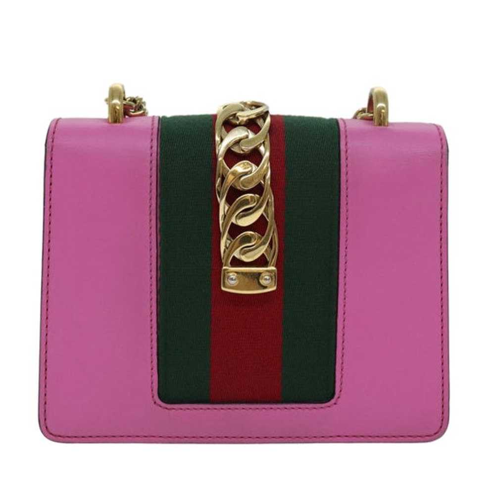 Gucci GUCCI Sylvie Web Sherry Line Mini Chain Bag… - image 2